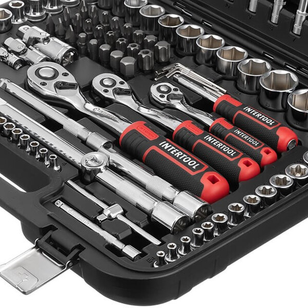 Набір інструментів 1/2 "& 3/8" & 1/4 ", 171ед., Cr-V STORM INTERTOOL ET-8171