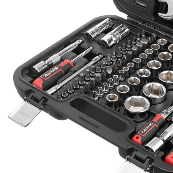 Набір інструментів 1/2 "& 1/4", 82ед., Cr-V STORM INTERTOOL ET-8082