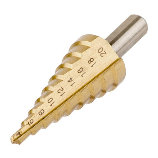 Свердел ступінчастий по металу 4-20 мм INTERTOOL SD-5820