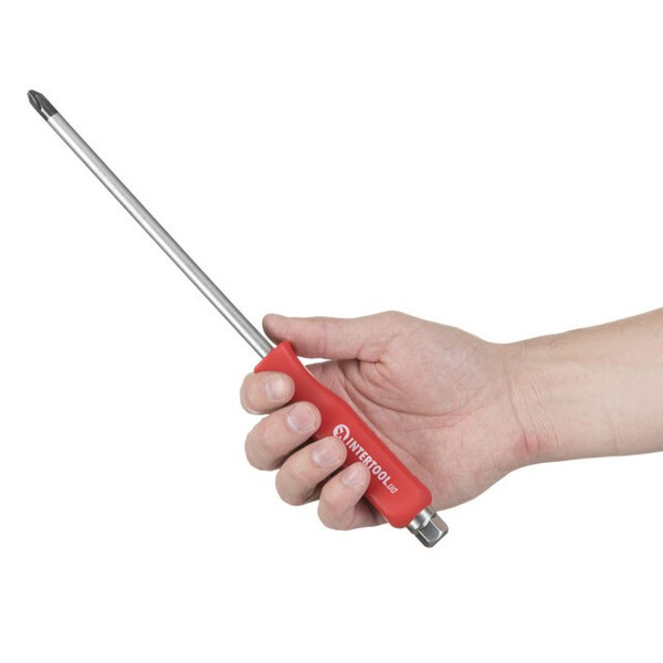 Викрутка шліцева PH4 x 200 мм, CrV INTERTOOL HT-0490