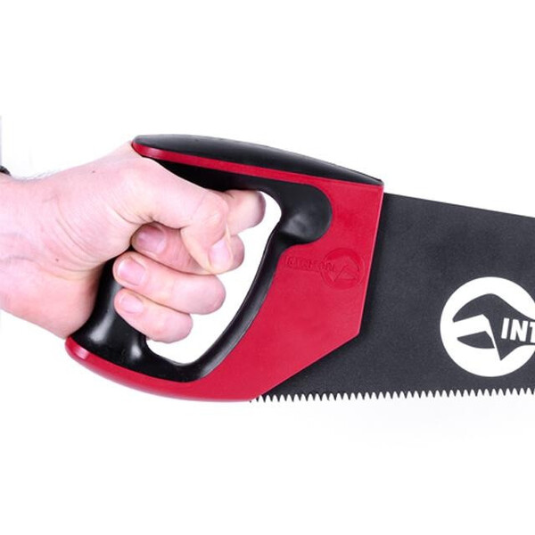 Ножівка по деревині з тефлоновим покриттям 450 мм, з гартованим зубом, потрійне заточування INTERTOOL HT-3108