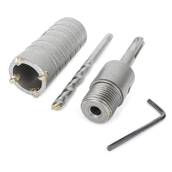 Комплект: Свердло корончастот для бетону 32 мм + Перехідник SDS Plus 100 мм INTERTOOL SD-7032