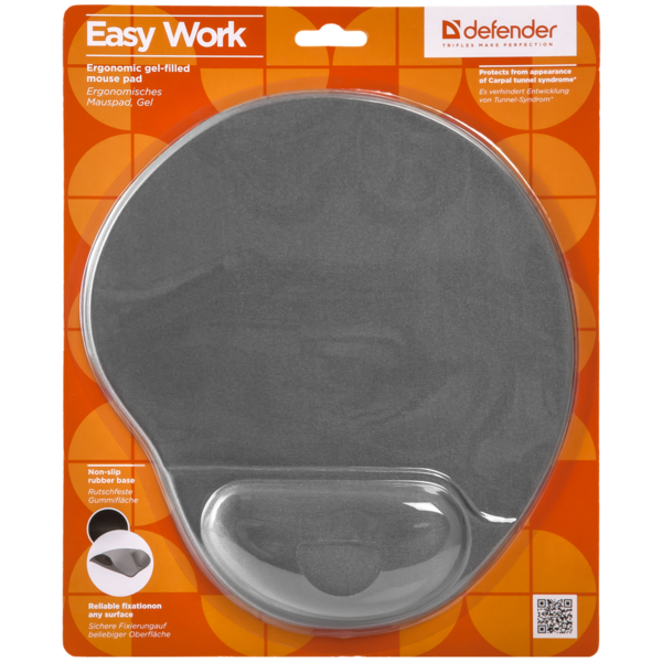 Килимок для мишi DEFENDER EASYWORK сірий