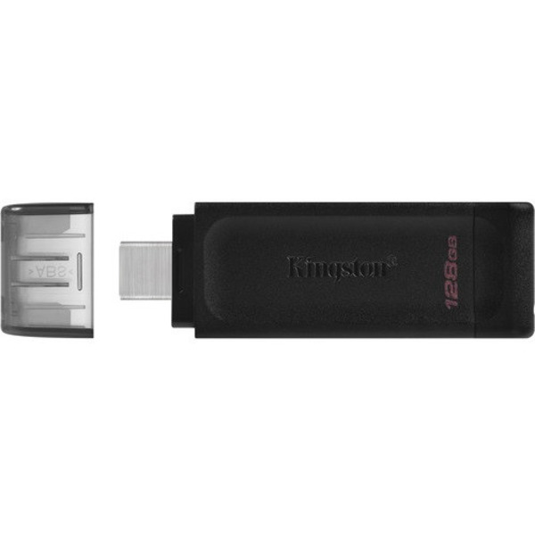 Флеш-накопитель USB3.2 128GB Type-C Kingston DataTraveler 70 Black (DT70/128GB)