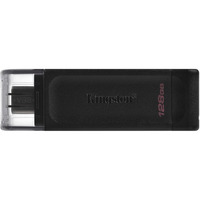 Флеш-накопичувач USB3.2 128GB Type-C Kingston DataTraveler 70 Black (DT70/128GB)