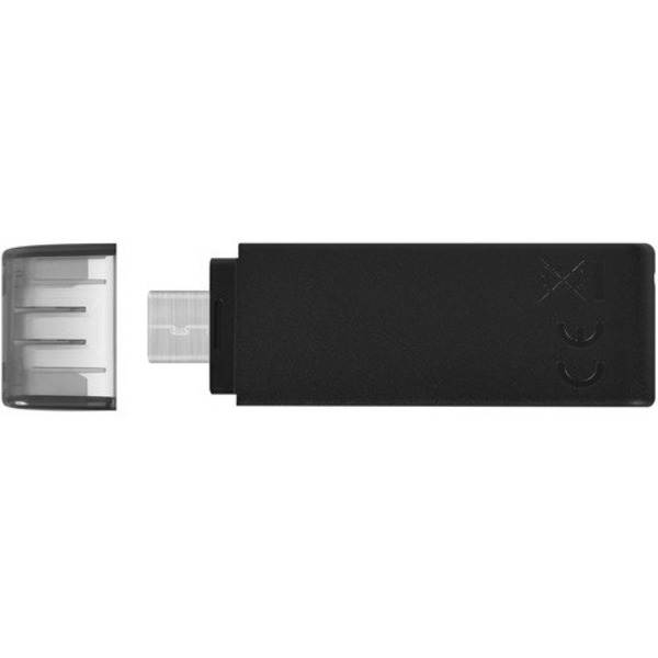 Флеш-накопитель USB3.2 128GB Type-C Kingston DataTraveler 70 Black (DT70/128GB)
