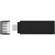Флеш-накопитель USB3.2 128GB Type-C Kingston DataTraveler 70 Black (DT70/128GB)