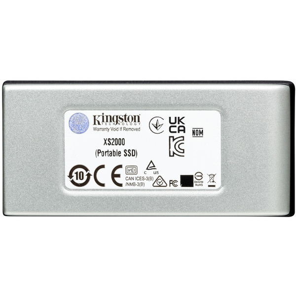 Накопитель внешний SSD Portable USB 2.0ТB Kingston XS2000 Silver (SXS2000/2000G)