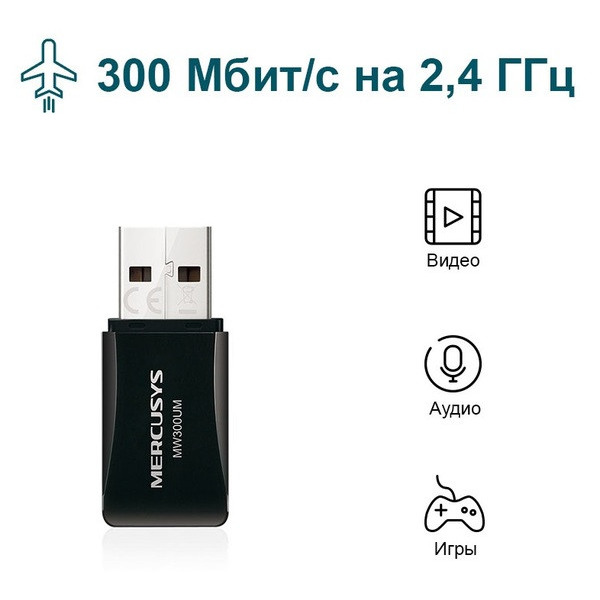 мереж.акт MERCUSYS MW300UM