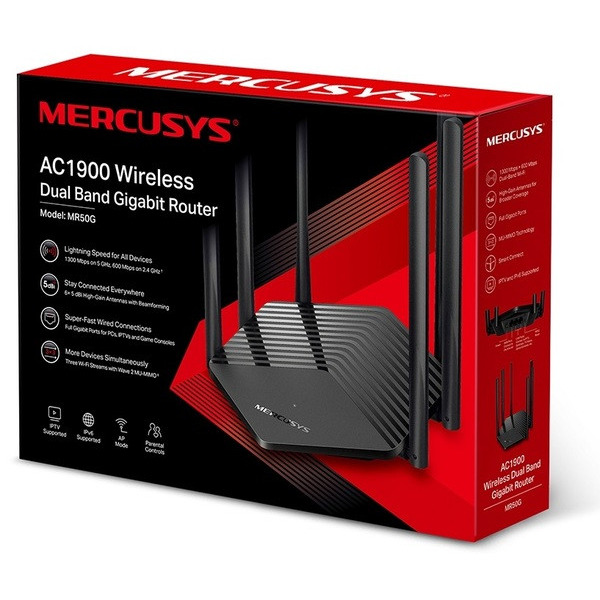 Бездротовий маршрутизатор (роутер) Mercusys MR50G