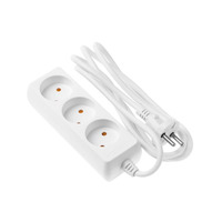 Мережевий подовжувач 2Е на 3 розетки, 1.8м, White (2E-U03M1.8)
