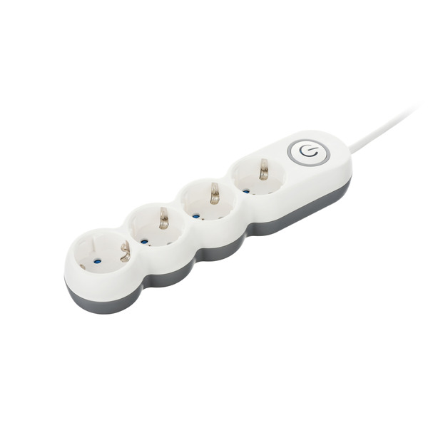 Фильтр питания 2E (2E-U04VESM3W) 4хSchuko, 3 м, белый