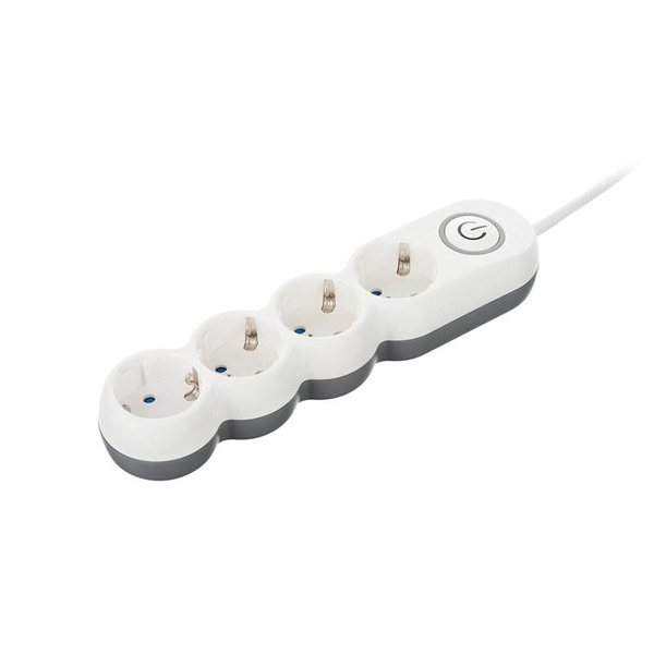 Фильтр питания 2E (2E-U04VESM3W) 4хSchuko, 3 м, белый