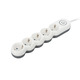 Мережевий фільтр 2Е Plus 5XSchuko з вимикачем 3G1.0*3м, White (2E-U05VESM3W)