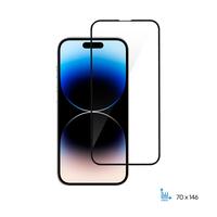 Захисне скло 2E для Apple iPhone 14 2.5D FCFG Black Border (1 Pack) (2E-IP-14-6.1-SMFCFG-BB)