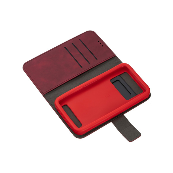 Чохол-книжка 2Е Silk Touch для смартфона 6-6.5" універсальний Carmine Red 2E-UNI-6-6.5-HDST-CRD