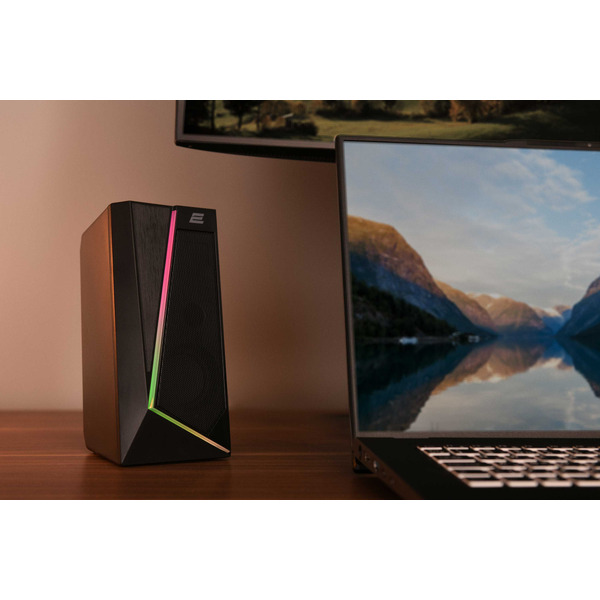Акустична система 2E PCS233 RGB, 2.0, USB, Black (2E-PCS233BK)