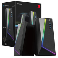 2E Акустическая система PCS233 RGB, 2.0, USB, Black