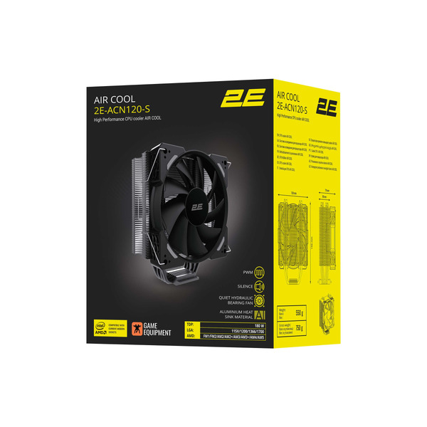 2E Gaming Процессорный кулер AIR COOL (ACN120-S)