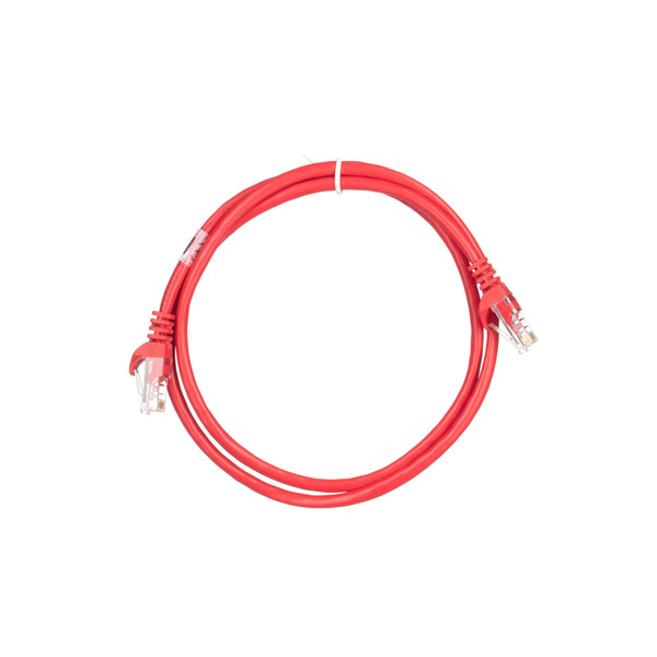 Патч-корд 2E Cat 5e, UTP, RJ45, 26AWG, 7/0.16 Cu, 1.00 m, PVC, Red (2E-PC5ECOP-100RD)