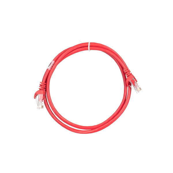 Патч-корд 2E Cat 5e, UTP, RJ45, 26AWG, 7/0.16 Cu, 1.00 m, PVC, Red (2E-PC5ECOP-100RD)