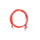 2E Cat 6, S-FTP экран оплётка фольга, RJ45, 4Х2 27AWG , 7/0.14 Cu, 1.00 m, PVC, Red