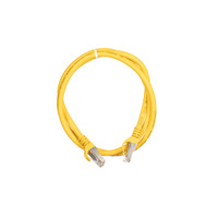 Патч-корд 2E Cat 6, S-FTP, RJ45, 4Х2 27AWG, 7/0.14 Cu, 1.00 m, PVC, Yellow (2E-PC6SFTPCOP-100YLW)