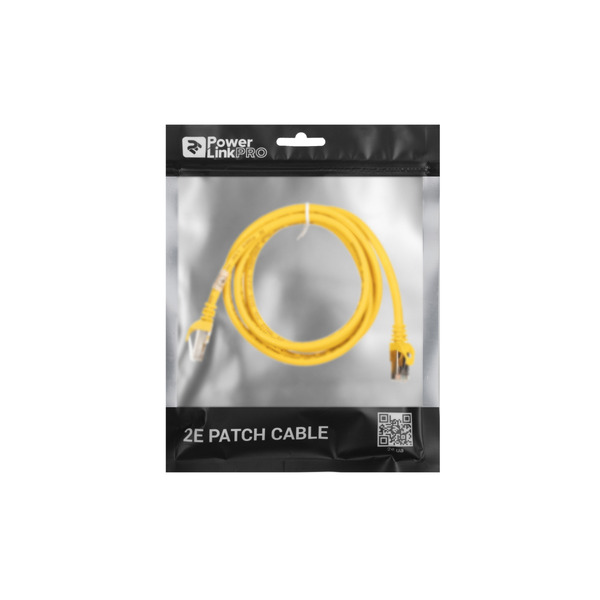 2E Cat 6, S-FTP экран оплётка фольга, RJ45, 4Х2 27AWG , 7/0.14 Cu, 1.50 m, PVC, Yellow