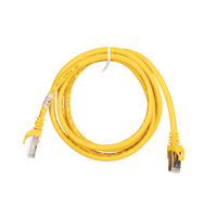 Патч-корд 2E Cat 6, S-FTP, RJ45, 4Х2 27AWG, 7/0.14 Cu, 1.50 m, PVC, Yellow (2E-PC6SFTPCOP-150YLW)