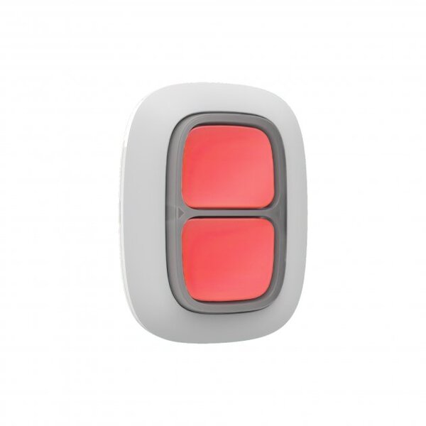 Бездротова тривожна кнопка Ajax DoubleButton біла