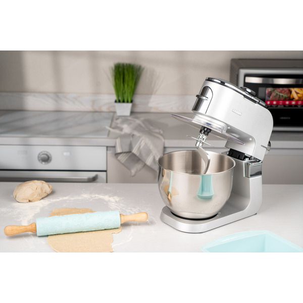 ARDESTO Кухонная машина KMCH-K1500SS/ 1500 Вт/ 6 скоростей + режим Pulse/ чаша 6 л./ блендер 1.5 л./серебристо-серый