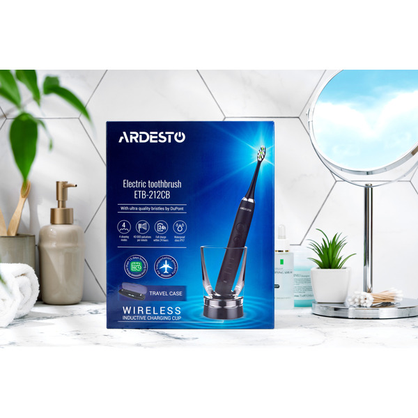 Електрична зубна щітка Ardesto ETB-212CB чорна