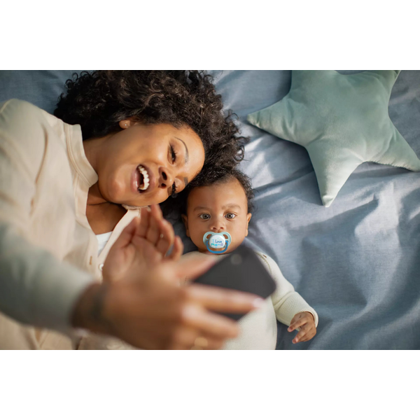 Пустушка Avent ортодонтична Ultra Air I love для хлопчиків 0-6 міс 2шт SCF080/01