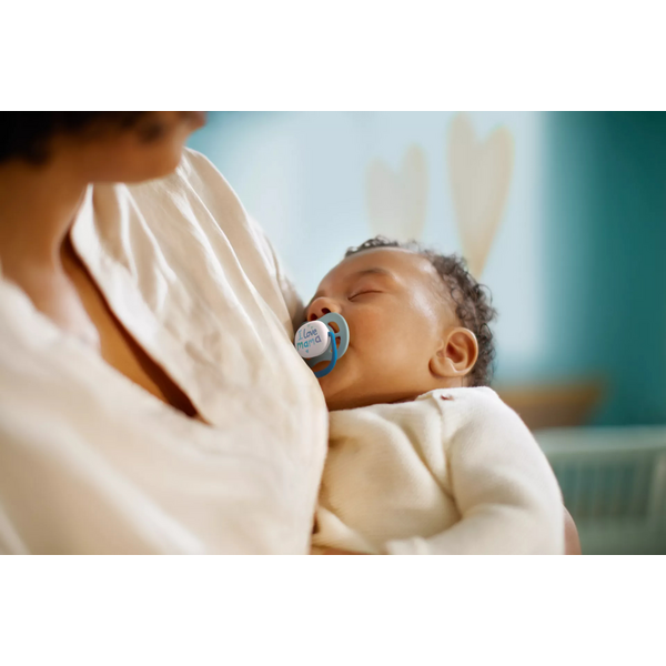 Пустушка Avent ортодонтична Ultra Air I love для хлопчиків 0-6 міс 2шт SCF080/01