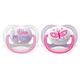 Avent Пустышка ортодонтическая Ultra Air I love для девочек 0-6 мес 2шт