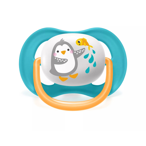 Пустушка Avent ортодонтична Ultra Air Animal для хлопчиків 6-18 міс 2шт SCF080/07