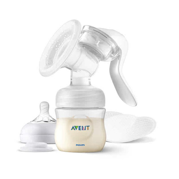 Avent Ручной молокоотсос с бутылочкой 115мл
