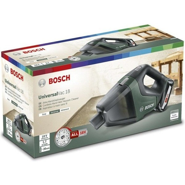 Пилосос Акумуляторний Bosch UniversalVac 18 (0.603.3B9.103)