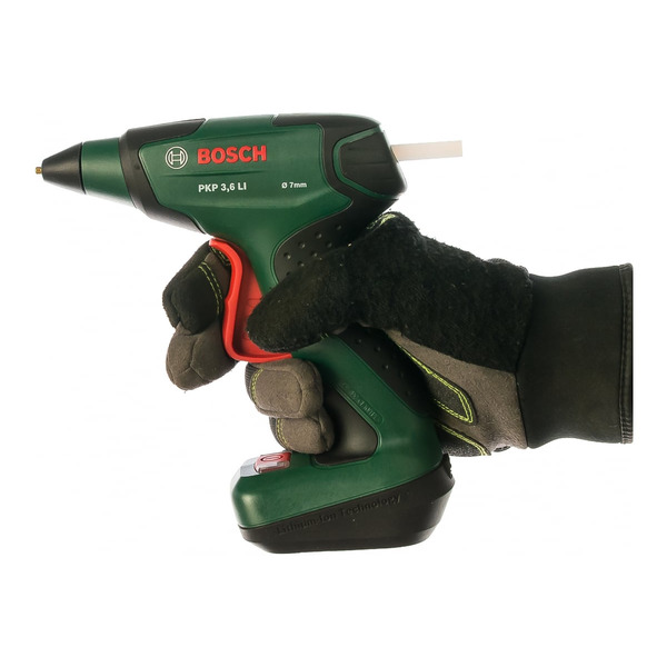 Bosch Пистолет клеевой PKP 3,6 LI, 3.6В, стержень 7х150мм, 0.3кг