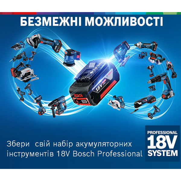 Bosch Шуруповерт-дрель GSR 18V-50, 18V, 2*2 Ач, 28/50/50 Нм, 460/1800 об/мин, 1кг, кейс, ЗУ, принадлежности
