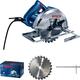 Bosch Пила дисковая GKS 140, ручная, 1400Вт, 184мм, 20мм, 3.7кг + Пильный диск Eco for wood