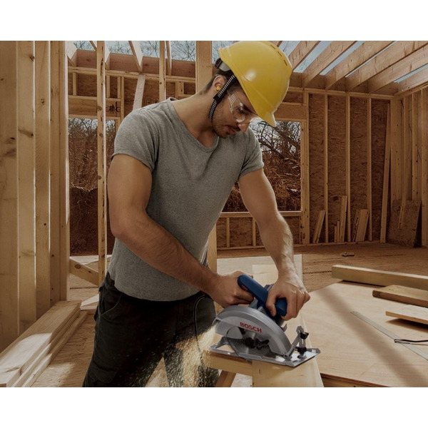 Bosch Пила дисковая GKS 140, ручная, 1400Вт, 184мм, 20мм, 3.7кг + Пильный диск Eco for wood