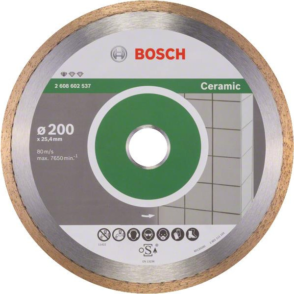 Алмазний відрізний диск Bosch Standard для кераміки 200-25.4