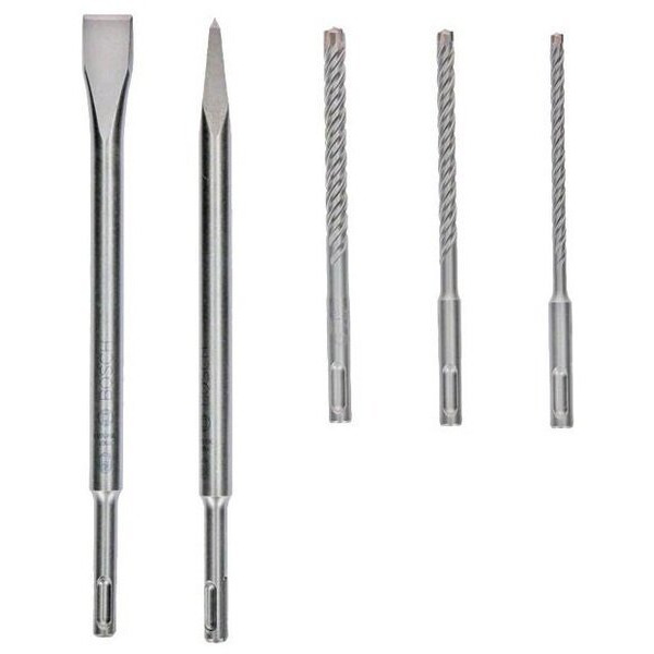 Набір бурів Bosch SDS-Plus-5X + Зубила (2.607.017.515)