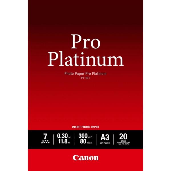 Папір Canon A3 Pro Platinum Photo Paper PT-101, 20л (2768B017)