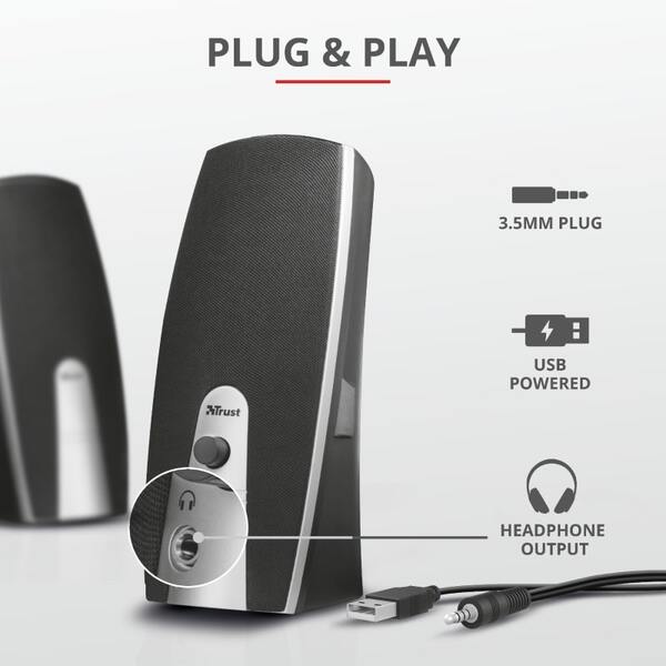 Комп'ютерні колонки Trust 2.0 Mila (16697_TRUST)