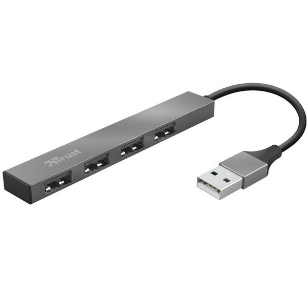 Trust Halyx Aluminium 4-Port Mini USB Hub