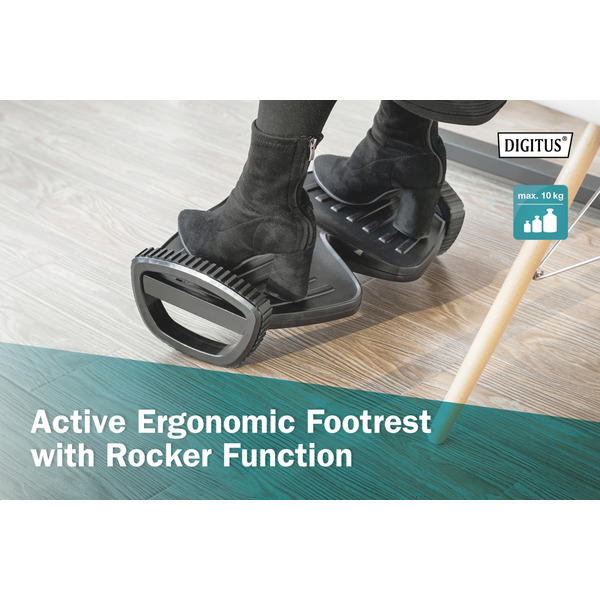 Digitus Подставка Active Ergonomic Footrest, black