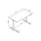 Стол DIGITUS Electric Height Adjustable 73-123cm white (DA-90407)