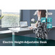 Стол DIGITUS Electric Height Adjustable 73-123cm white (DA-90407)
